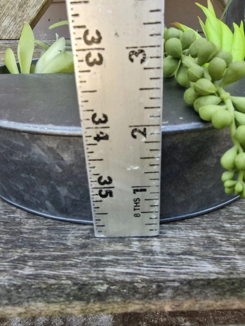Hobby Lobby Set of 3 Metal Half Moon Wall Planters w/ Faux Succulents Home Decor